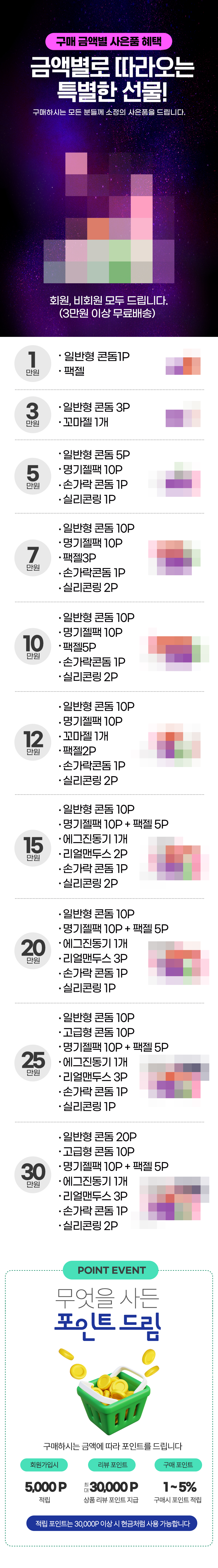 구매금액별 사은품